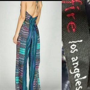Multi Color Halter Jumpsuit